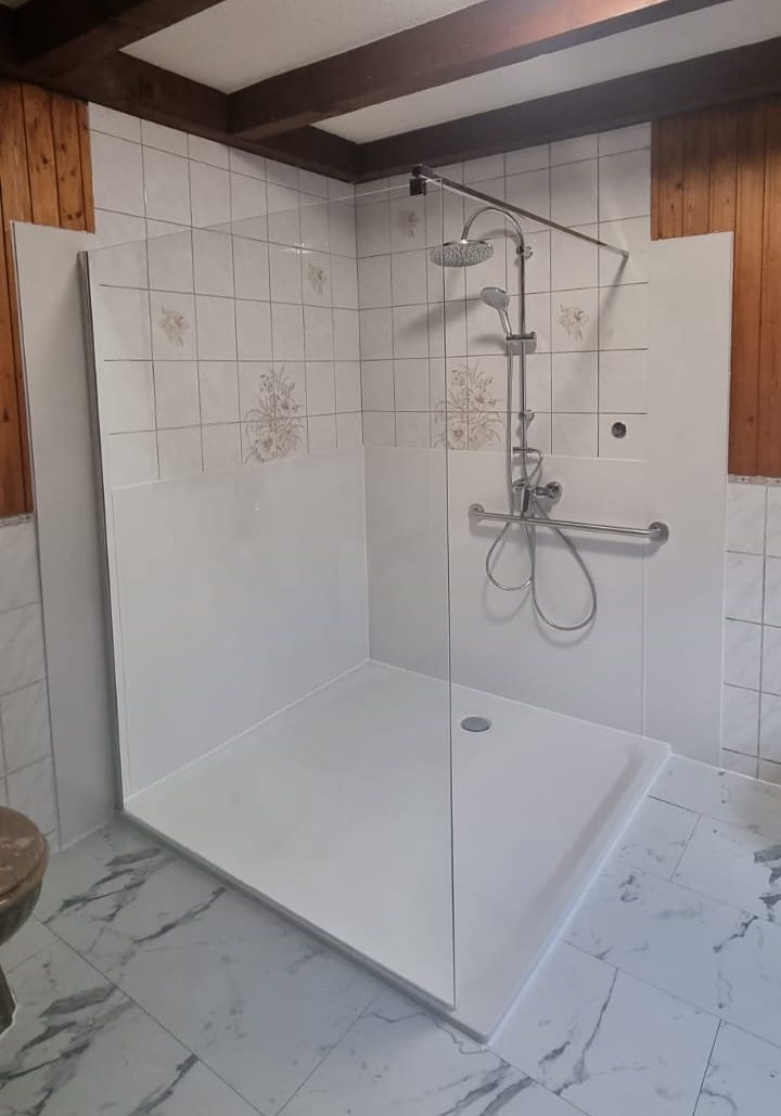 Nachher: Wanne zur bodengleichen Dusche